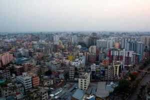 The city of Bangladesh lockdown